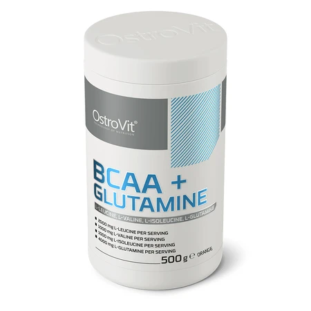 OstroVit, BCAA + Glutamina, Naranja, 500 g