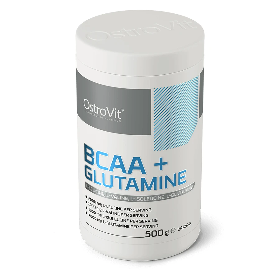 OstroVit, BCAA + Glutamina, Naranja, 500 g