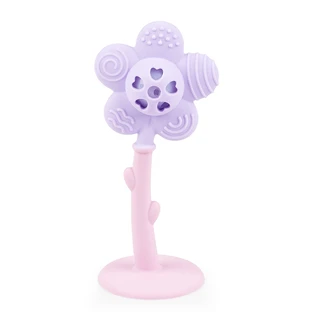 Dumel GiliGums, mordedor, Flor alegre, morado, a partir de 3 meses, 1 pieza