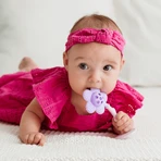 Dumel GiliGums, mordedor, Flor alegre, morado, a partir de 3 meses, 1 pieza