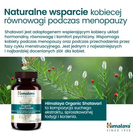 Himalaya Organic Shatavari set, 2 x 60 comprimidos