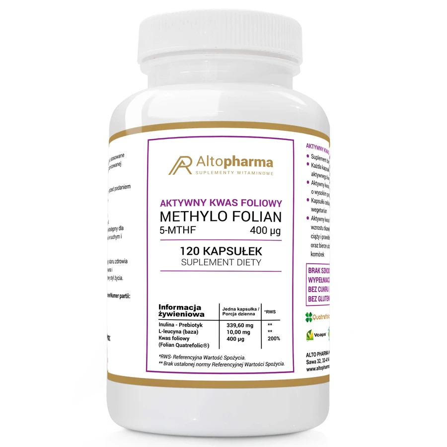 AltoPharma Acide Folique Actif, 120 gélules