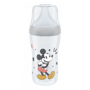NUK Perfect Match, biberon anti-colique avec tétine en silicone, taille M, Mickey Mouse à partir de 3 mois, 260 ml