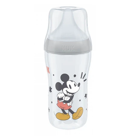 NUK Perfect Match, biberon anti-colique avec tétine en silicone, taille M, Mickey Mouse à partir de 3 mois, 260 ml