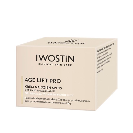 Iwostin Age Lift Pro set, dagcrème, SPF 15, 50 ml + nachtcrème, 50 ml + gratis cosmetisch tasje