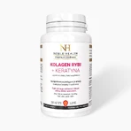 Noble Health Collagène de poisson + Kératine, 60 gélules