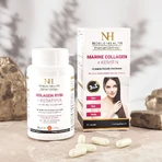 Noble Health Collagène de poisson + Kératine, 60 gélules