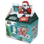 Casa de Navidad Bunny Ninja llena de caramelos afrutados, 14 sorpresas + libro para colorear gratis