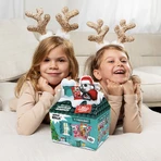 Casa de Navidad Bunny Ninja llena de caramelos afrutados, 14 sorpresas + libro para colorear gratis