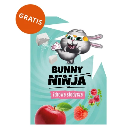 Casa de Navidad Bunny Ninja llena de caramelos afrutados, 14 sorpresas + libro para colorear gratis