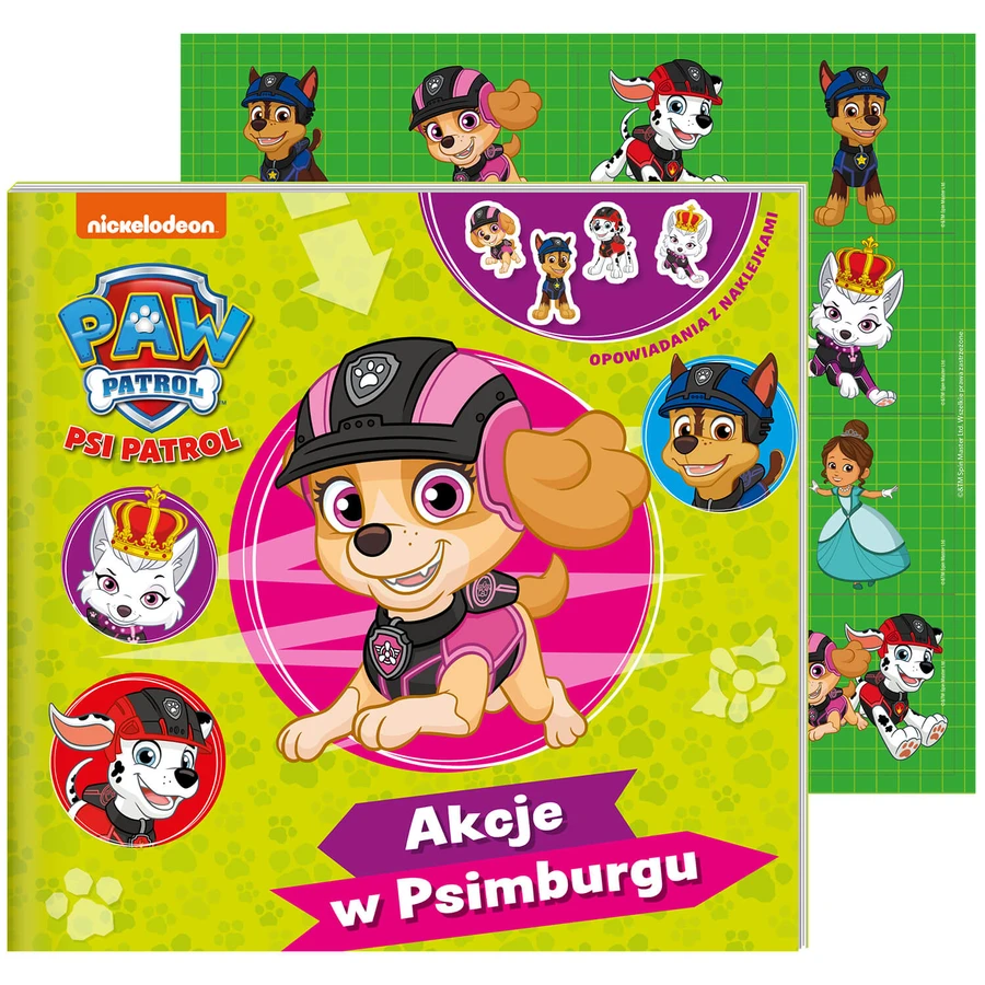Psi Patrol Stories with Stickers Actions in Psimburg, a book for children