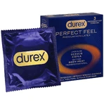 Durex Perfect Feel Premium Non-Latex, non-latex condooms, uniek warm gevoel, 3 stuks
