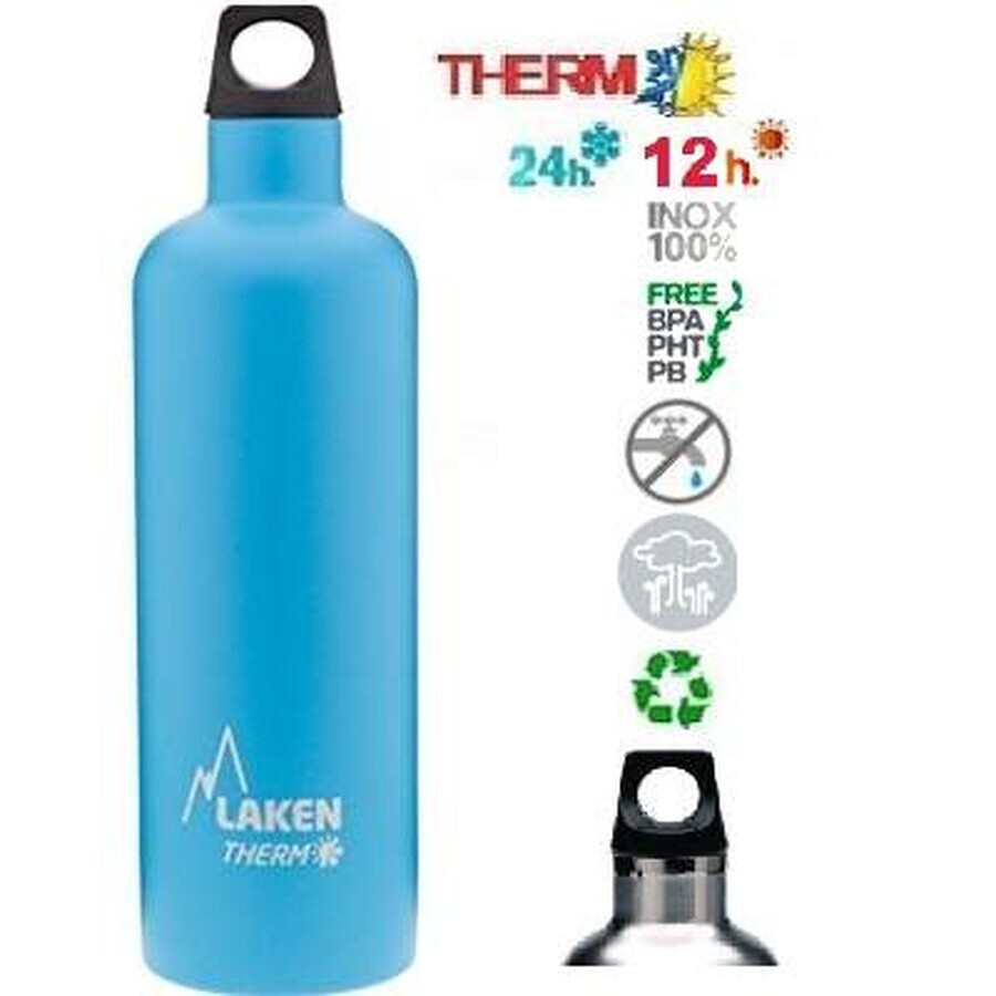Comprar Termo acero inoxidable azul futura, 500ml, Laken Termo acero inoxidable azul futura, 500ml, Laken