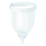 My Bella, copa menstrual Día y Noche, transparente, talla S + envase desinfectante
