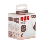 NUK Perfect Match, Flaschensauger, Silikon, Größe XL, ab 6 Monaten, 2 Stück
