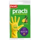 Paclan Practi, rubber gloves, scented, pineapple, size M, 2 pieces