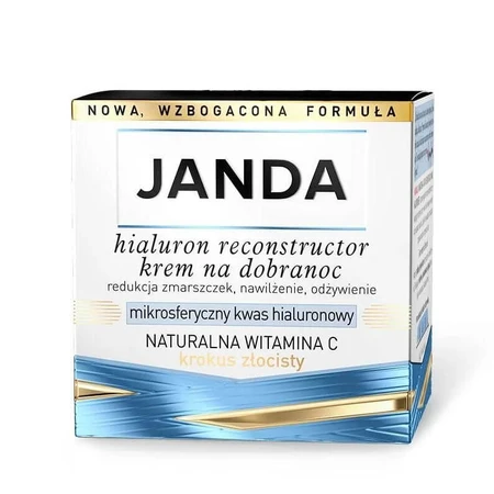 Janda Hialuron Reconstructor, crema de noche, azafrán dorado, 50 ml