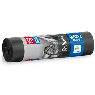 Anna Zaradna, Müllsäcke, stark, 120 l, 15 Stück