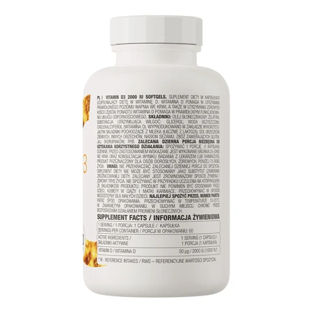 OstroVit Vitamin D3 2000 IU, 60 capsules