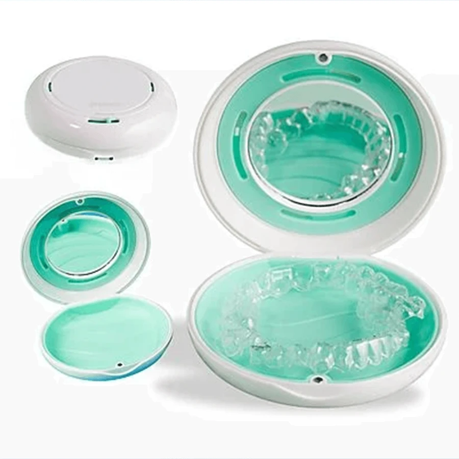 Zent Case, étui pour retainers, aligners, brackets et overlays, blanc