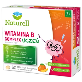Naturell Vitamin B Complex Student, 3 years and older, 60 tablets