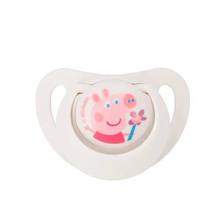 NUK Star, fopspeen, 0-6 maanden, siliconen, anatomisch, Peppa Pig, 2 stuks