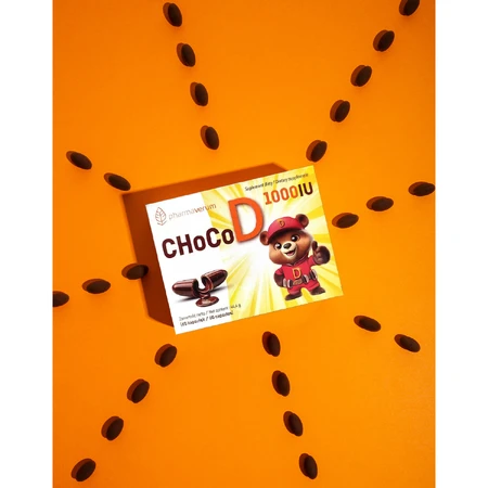 ChocoD, vitamine D pour les enfants à partir de 4 ans, 60 gélules