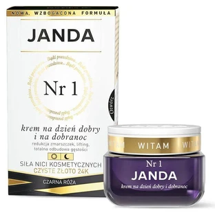 Janda Cosmetic Threads No. 1, puur gouden dag- en nachtcrème, zwarte roos, 50 ml