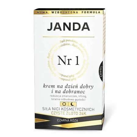 Janda Cosmetic Threads No. 1, puur gouden dag- en nachtcrème, zwarte roos, 50 ml