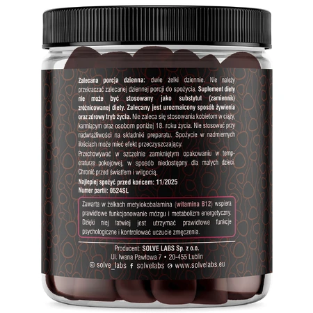 Solve Labs Mushroom Focus Gummies, Geleebonbons, 60 Stück