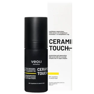 Veoli Botanica Ceramide Touch, suero ligero hidratante y regenerador con 2% de complejo de ceramidas y 1% de complejo de algas, 30 ml