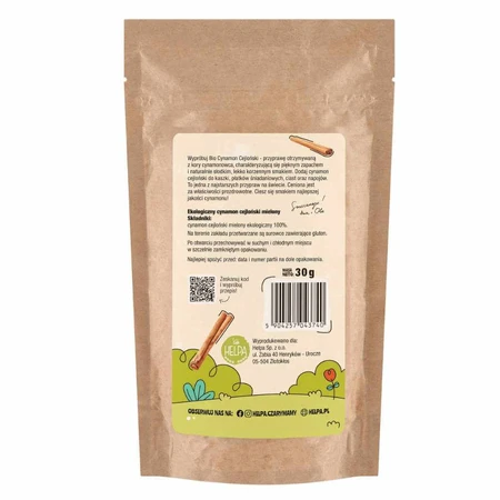 Helpa Bio Ceylon gemalen kaneel, 30 g