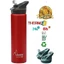 Termo de acero inoxidable con tapa automática Jannu Red, 750ml, Laken