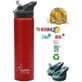 Termo de acero inoxidable con tapa automática Jannu Red, 750ml, Laken