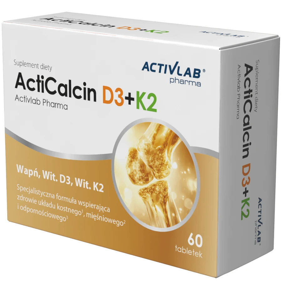Activlab Pharma ActiCalcin D3+K2, 60 comprimés