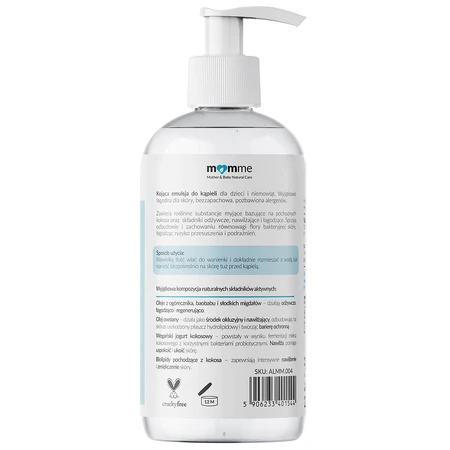 Momme, verzachtende bademulsie, vanaf de geboorte, 200 ml
