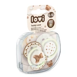 Lovi, fopspeen, 6-18 maanden, silicone, dynamisch, Teddy Love, 2 stuks