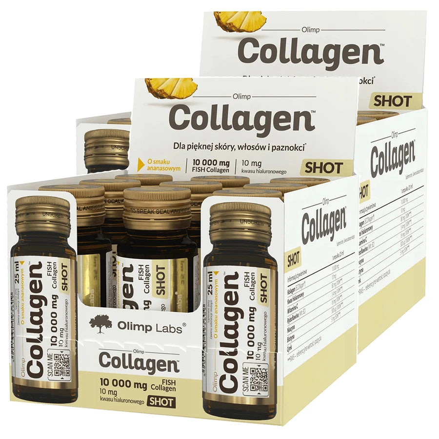 Olimp Collagen Shot set, pineapple flavor, 18 x 25 ml
