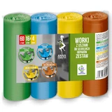 Anna Zaradna, zakken met oren voor afvalscheiding, set, 60 l, 4 rollen x 16 stuks