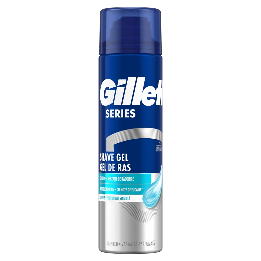 Gillette Series Sensitive Cooling, shaving gel with eucalyptus, 200 ml