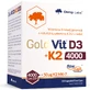 Olimp Gold-Vit D3 + K2, vitamine D 4000 UI + vitamine K 50 µg, 120 gélules