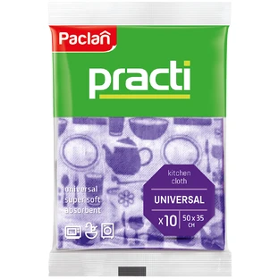 Paclan Practi, multipurpose cloths, 35 x 50 cm, 10 pieces
