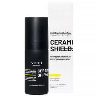 Veoli Botanica Ceramide Shield, sérum riche hydratant et régénérant avec 3% de complexe de céramides et 1% d'extrait de Centella Asiatica, 30 ml