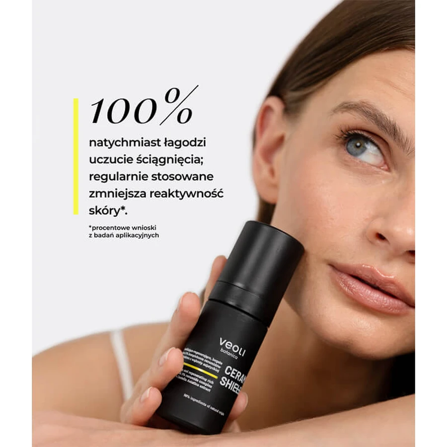 Veoli Botanica Ceramide Shield, sérum riche hydratant et régénérant avec 3% de complexe de céramides et 1% d'extrait de Centella Asiatica, 30 ml
