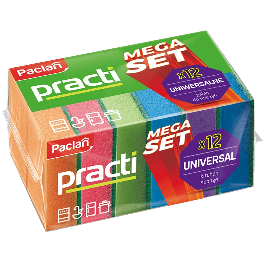Paclan Practi, Geschirrspülschwämme, 12 Stück