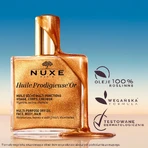 Nuxe Ready Go Glow Set, Honig-Lippenöl, 10ml + Trockenöl, 10ml + Haargummiband