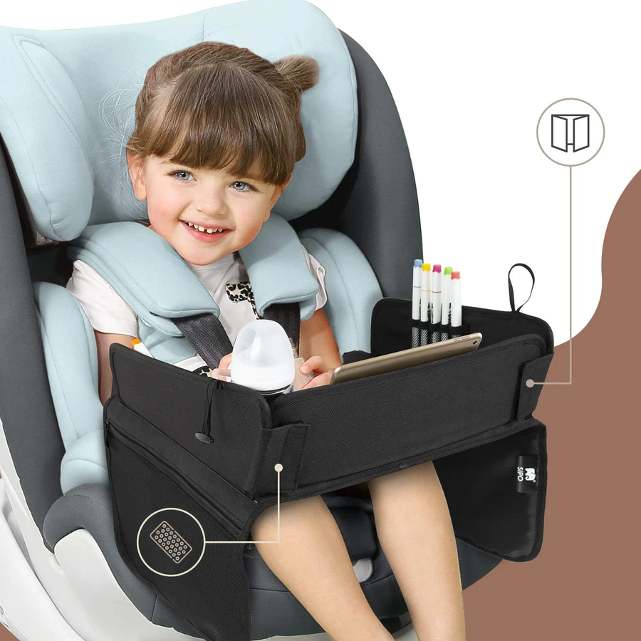 Sipo, baby travel table for car seat, black, 1 piece