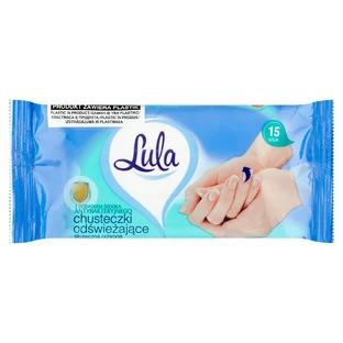 Lula, verfrissende vochtige doekjes, antibacterieel, 15 stuks