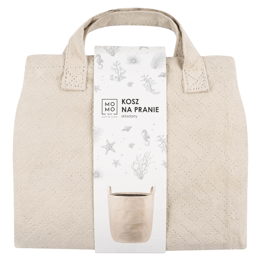 Momo Way, Wäschekorb, faltbar, beige