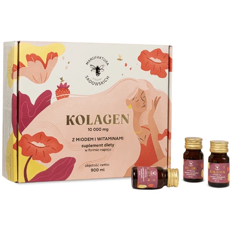 Manufaktura Rodziny Sadowskich Kolagen 10 000 mg met honing en vitaminen, 30 x 30 ml